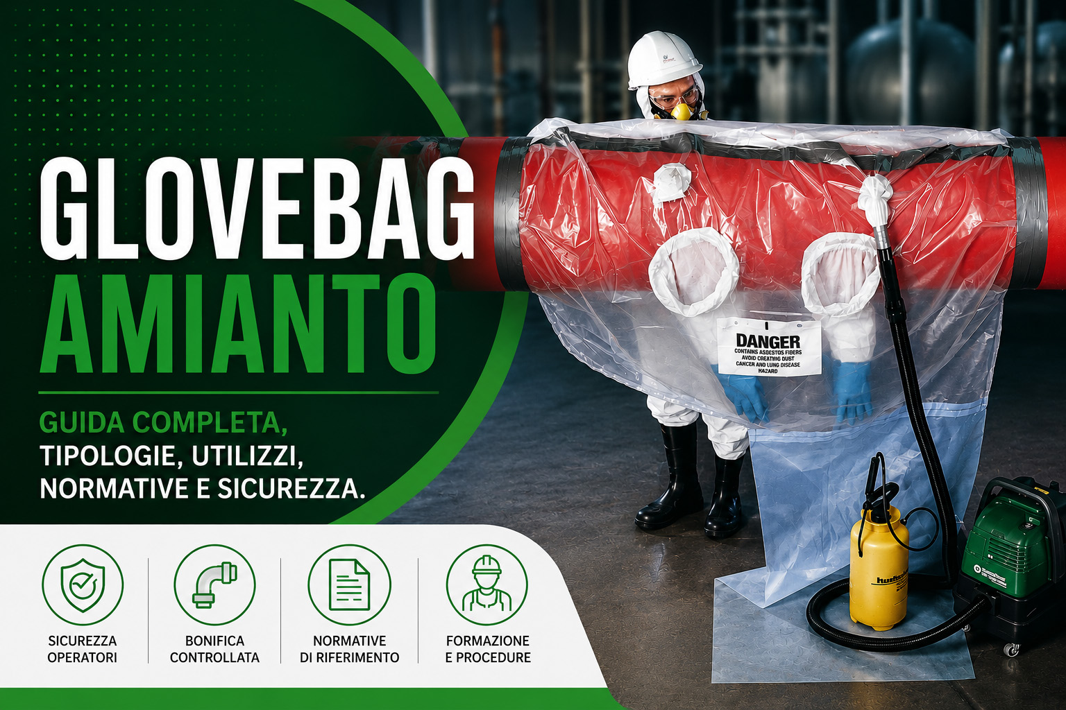 Glovebag amianto: guida completa a tipologie, utilizzi, normative e sicurezza