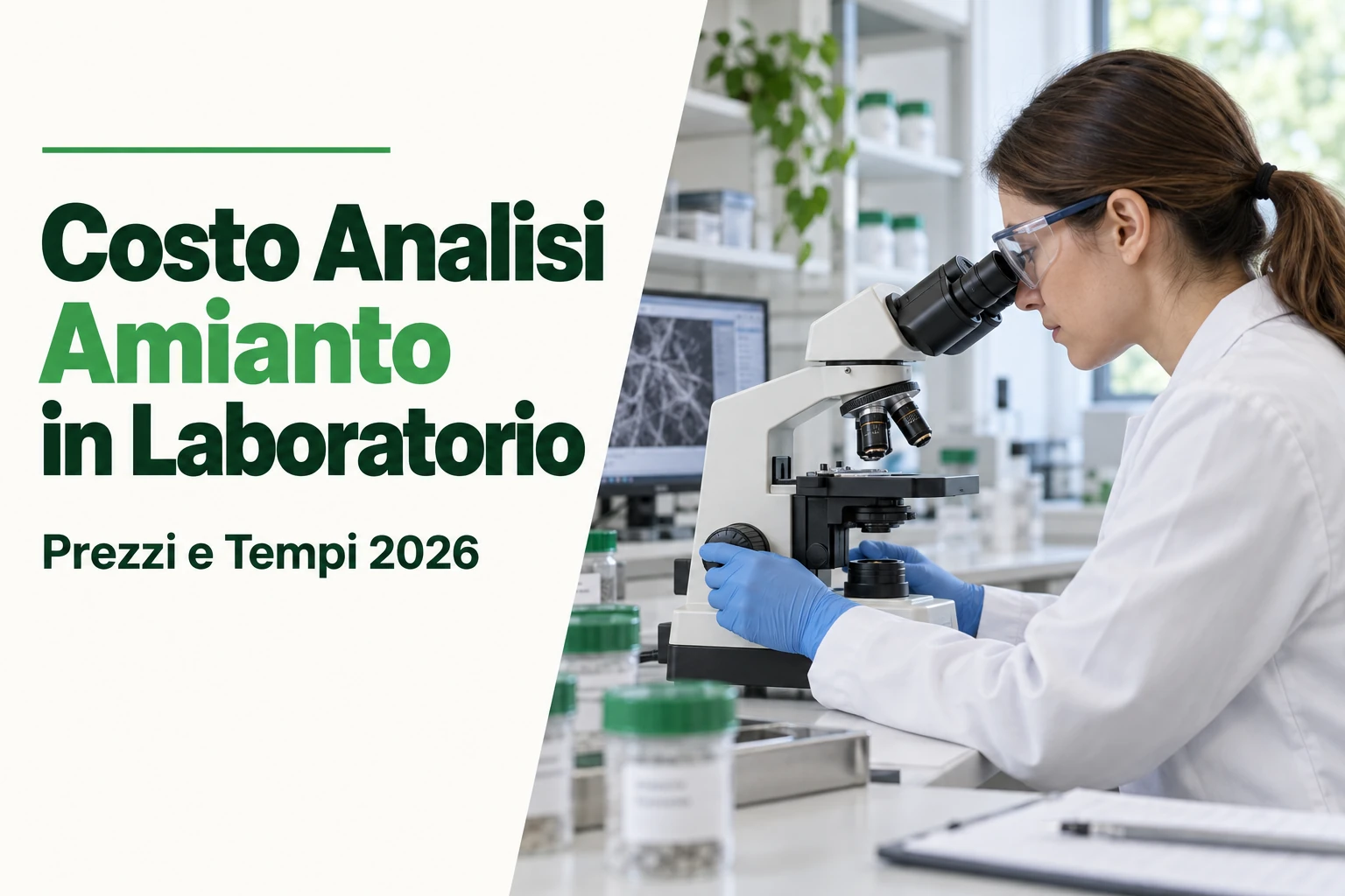 Costo Analisi Amianto in Laboratorio: Prezzi e Tempi 2026