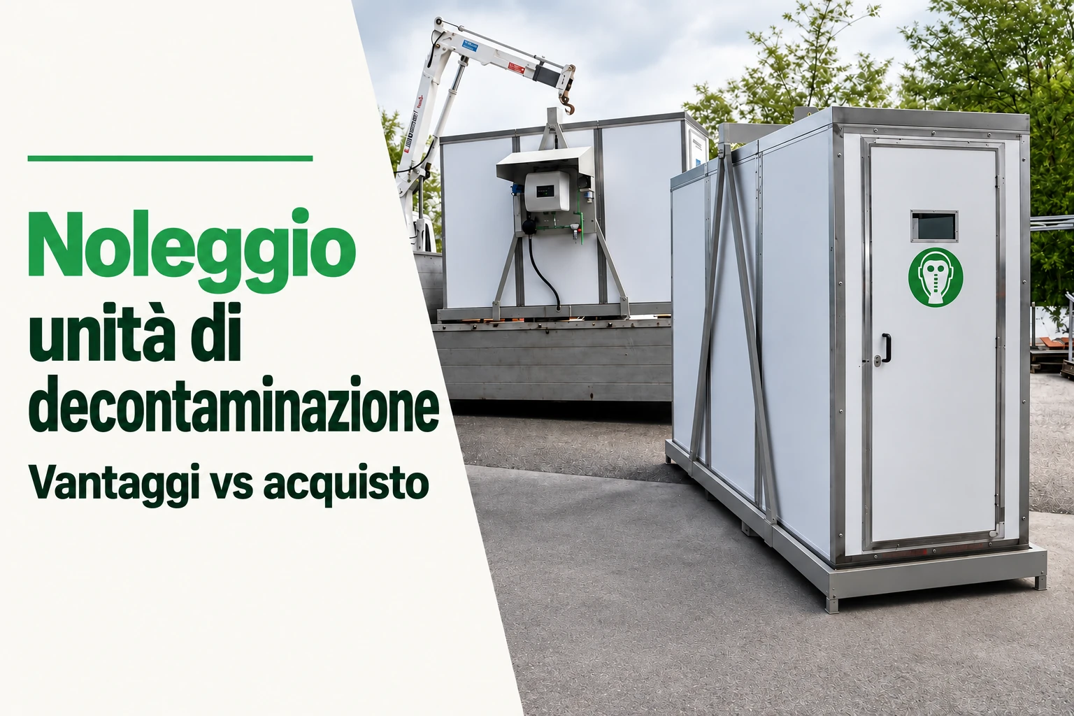 Noleggio unità di decontaminazione: vantaggi vs acquisto