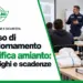 Copertina Vedani sul corso di aggiornamento per la bonifica amianto, con una scena di formazione in aula e dispositivi di protezione.